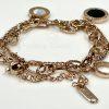 Rose Gold Shell Roman Numeral Bracelet