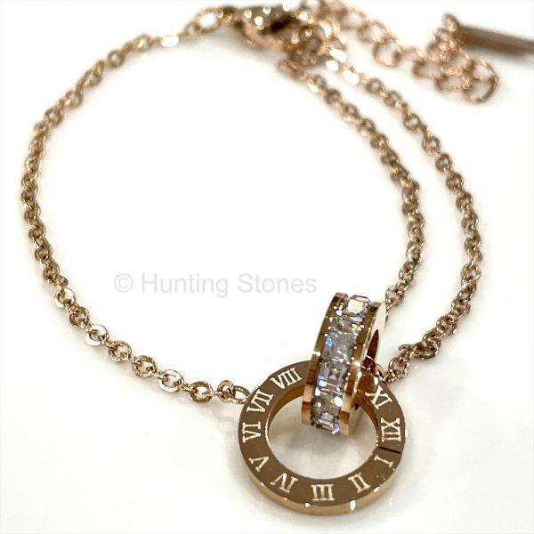 Crystal Roman Numeral Bracelet