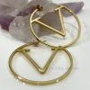 Gold V Hoop Earrings