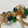 Crystal Drop Hoop Earrings