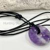 Amethyst Leather Necklace