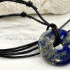 Lapis Lazuli Leather Necklace
