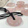 Rose Quartz Leather Necklace