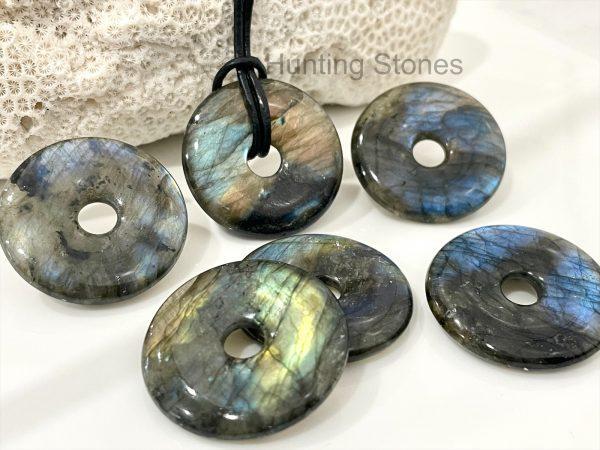 Unisex Natural Labradorite Gemstone Necklace