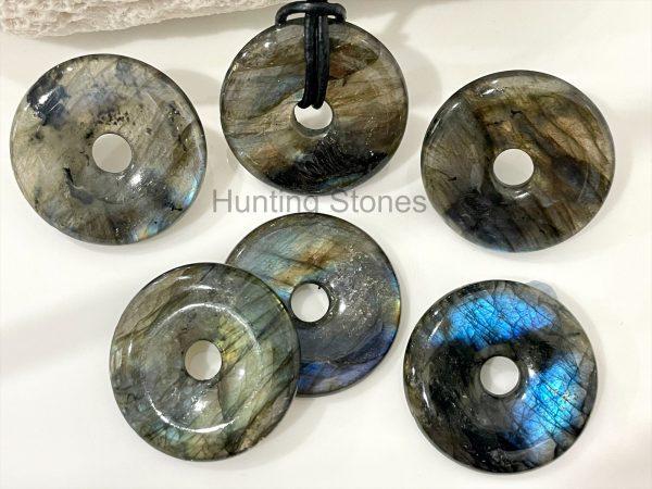 Unisex Natural Labradorite Gemstone Necklace