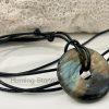 Unisex Natural Labradorite Gemstone Necklace