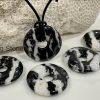 Unisex Natural Zebra Jasper Gemstone Necklace