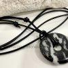 Unisex Natural Zebra Jasper Gemstone Necklace