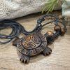 Unisex Tribal Turtle Surfer Necklace