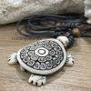 Unisex Tribal Turtle Surfer Necklace