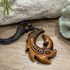 Unisex Tribal Maori Fish Hook Surfer Necklace