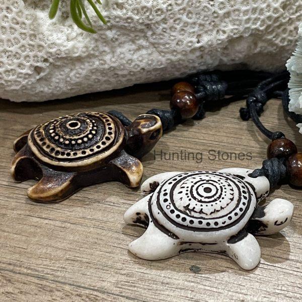 unisex tribal turtle surfer necklace