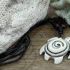 Unisex Tribal Koru Turtle Surfer Necklace