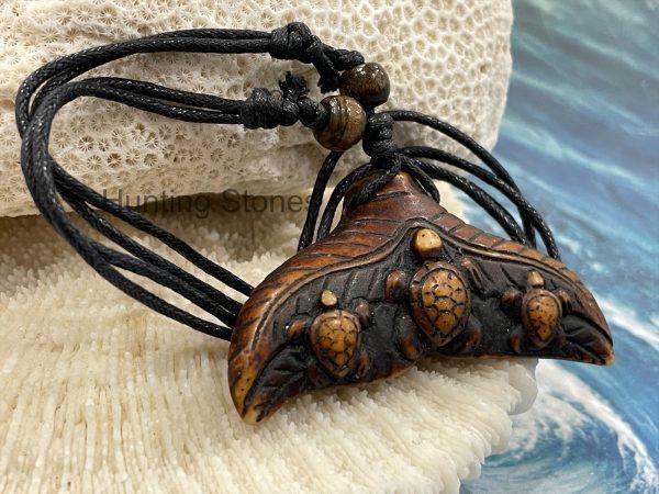Unisex Whale Tail Turtle Surfer Necklace