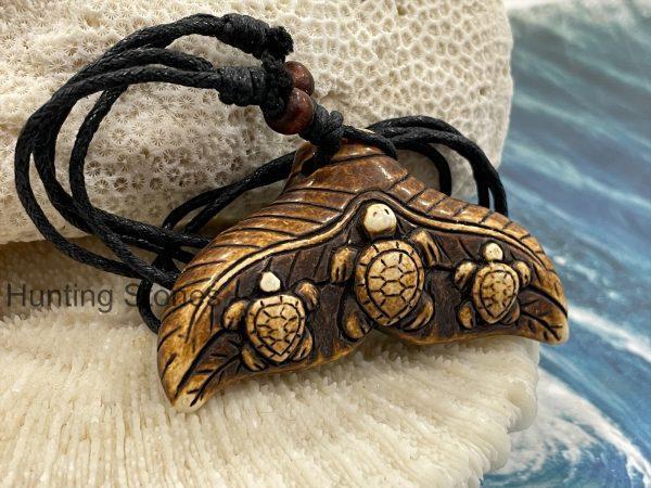 Unisex Whale Tail Turtle Surfer Necklace