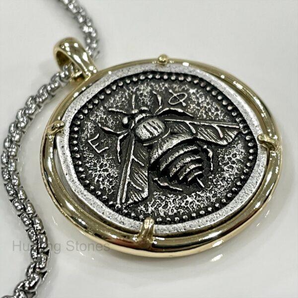 Adorable Bee Coin Necklace
