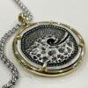 Unisex Ocean Wave Coin Necklace
