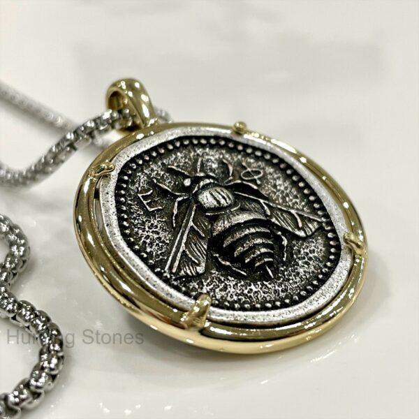 Adorable Bee Coin Necklace