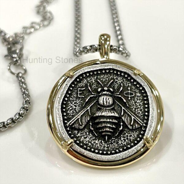 Adorable Bee Coin Necklace