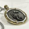 Unisex Seahorse Coin Necklace