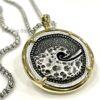 Unisex Ocean Wave Coin Necklace