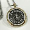 Unisex Virgin Mary Coin Necklace