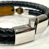 Men's Tiger Eye and Braided Genuine Leather Bracelet - Unisex