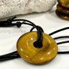 Tigers Eye Leather Necklace