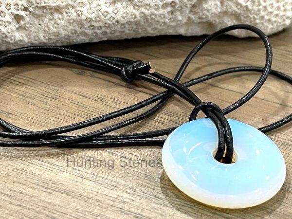 Opalite Leather Necklace