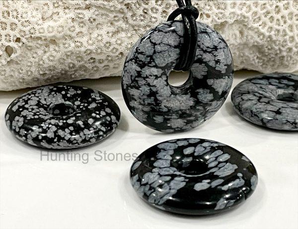 Snowflake Obsidian Necklace