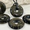 Unisex Natural Golden Obsidian Gemstone Necklace