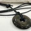 Unisex Natural Golden Obsidian Gemstone Necklace