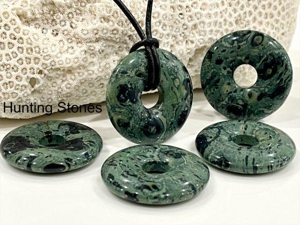 Unisex Natural Kambaba Jasper Gemstone Necklace