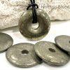 Unisex Natural Pyrite Gemstone Necklace