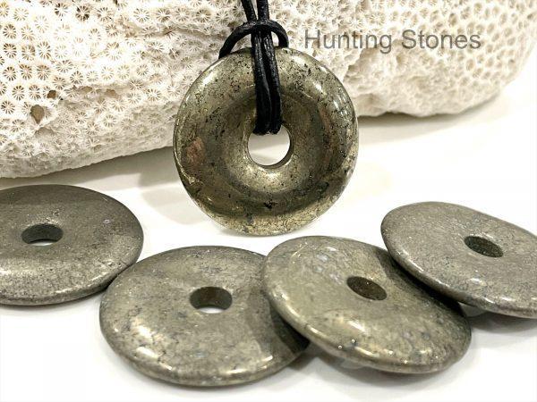Unisex Natural Pyrite Gemstone Necklace