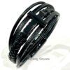 Men's Stainless Steel Cross and  Genuine Leather Bracelet - Unisex