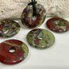 Unisex Natural Dragon Blood Jasper Gemstone necklace