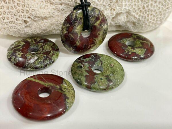 Unisex Natural Dragon Blood Jasper Gemstone necklace