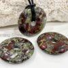 Unisex Natural Dragon Blood Jasper Gemstone necklace