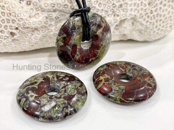 Unisex Natural Dragon Blood Jasper Gemstone necklace