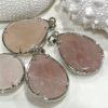 Rose Quartz Dragonfly Natural Crystal Necklace