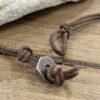 Unisex Metal Cross on Genuine leather