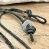 Unisex Metal Cross on Genuine leather necklace