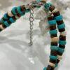 Unisex Natural Coconut Shell and Howlite Stone Heishi Bead Necklace