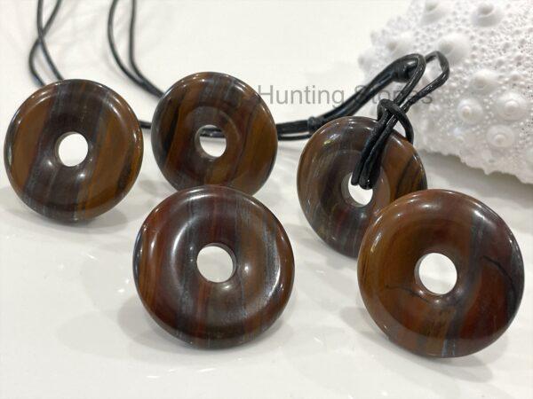 Unisex Natural Red Iron Tigers Eye Hematite Gemstone