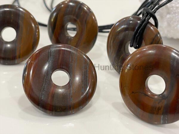 Unisex Natural Red Iron Tigers Eye Hematite Gemstone