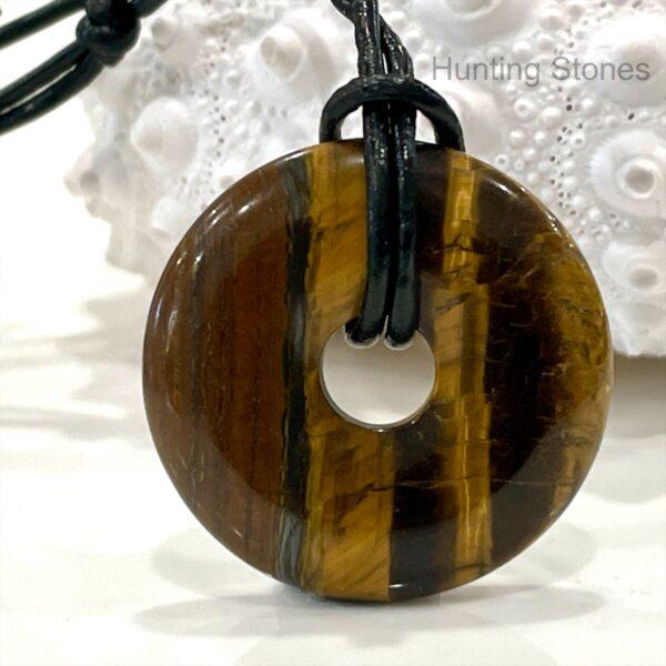 Unisex Natural Iron Tigers Eye Gemstone