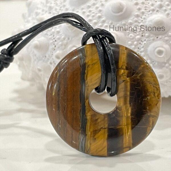 Unisex Natural Iron Tigers Eye Gemstone