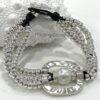 Genuine leather with pearl bracelet 8 inch