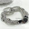 Genuine leather with pearl bracelet 8 inch